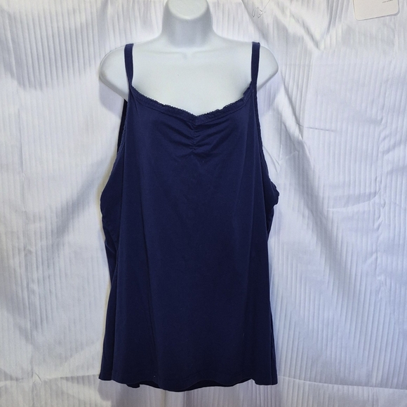 Navy Blue Sleeveless Top - Picture 5 of 7